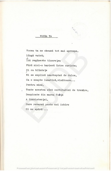 M-1076-1130-15 - 55 de Poezii în manuscris dactilografiat. ALEXANDRU MIRCESCU